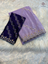 Load image into Gallery viewer, Marvellous Wedding Wear Pure Crunchy Silk Embroidery Work Fancy Desginer Saree With Blouse
