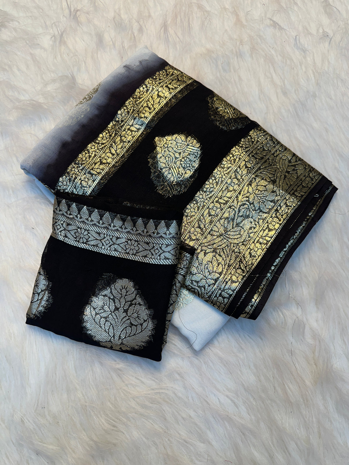 Charming Function Wear Viscose Georgette Jacquard Weaving Work Designer Saree With Blouse Piece