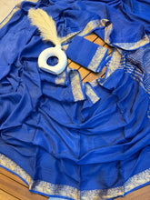 Load image into Gallery viewer, Admirable Party Wear Viscose Chinnon Jacquard Border Rich Pallu Designer Saree For Wedding
