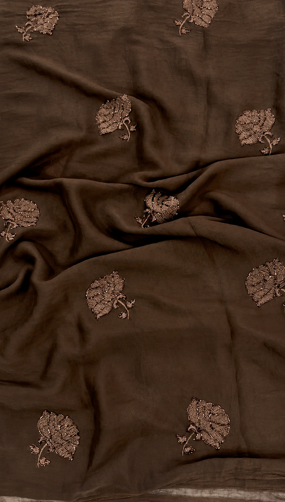 Incomparable Festive Wear Silk Embroidery Thread n Beads Work Designer Saree With Blouse Piece