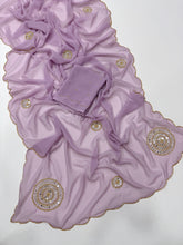 Load image into Gallery viewer, Attractive Party Wear Soft Pure Georgette Butta n Handwork Fancy Saree With Blouse Piece
