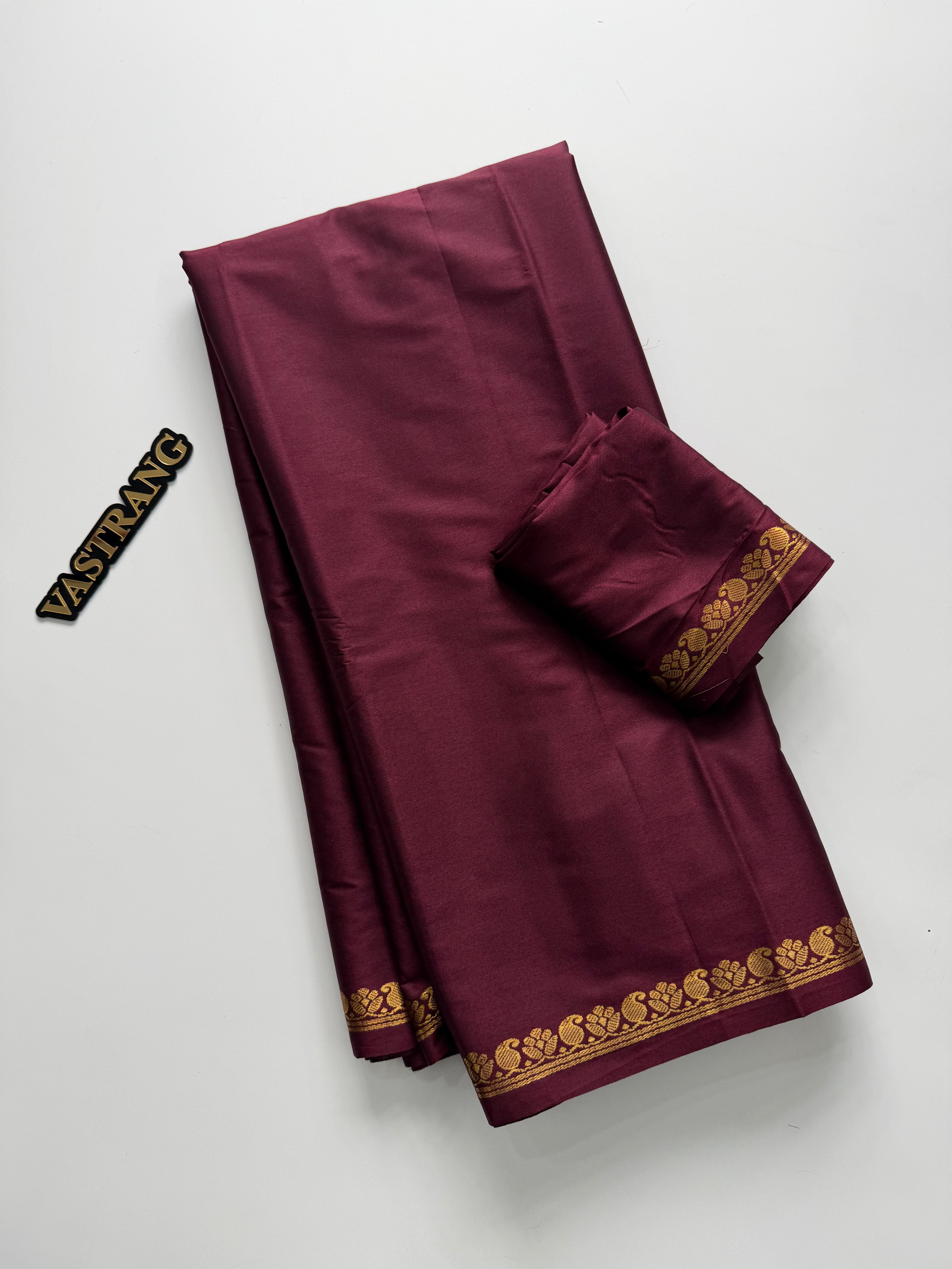 Charming Function Wear Silk Zari Border Rich Pallu Fancy Saree With Blouse Piece