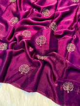 Load image into Gallery viewer, Marvellous Festive Wear Space Silk Sequence Embroidery n Beads Work Fancy Saree With Blouse Piece
