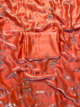 Load image into Gallery viewer, Artistic Party Wear Silk Sequence n Beads Work Fancy Designer Saree With Elegant Blouse Piece
