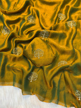 Load image into Gallery viewer, Marvellous Festive Wear Space Silk Sequence Embroidery n Beads Work Fancy Saree With Blouse Piece

