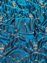 Load image into Gallery viewer, Artistic Party Wear Silk Sequence n Beads Work Fancy Designer Saree With Elegant Blouse Piece
