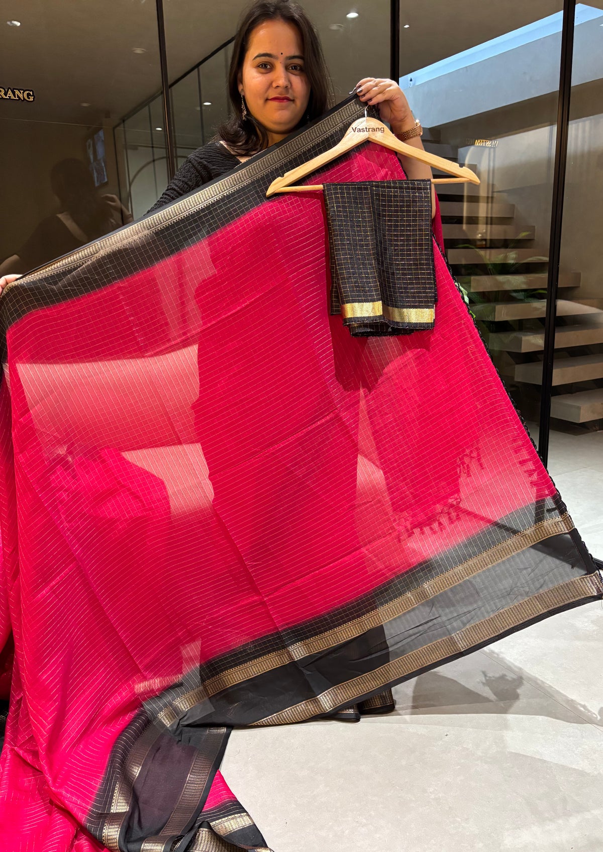 Effervescent Function Wear Pure Soft Dola Silk Chex Design Jacquard Border Fancy Designer Saree