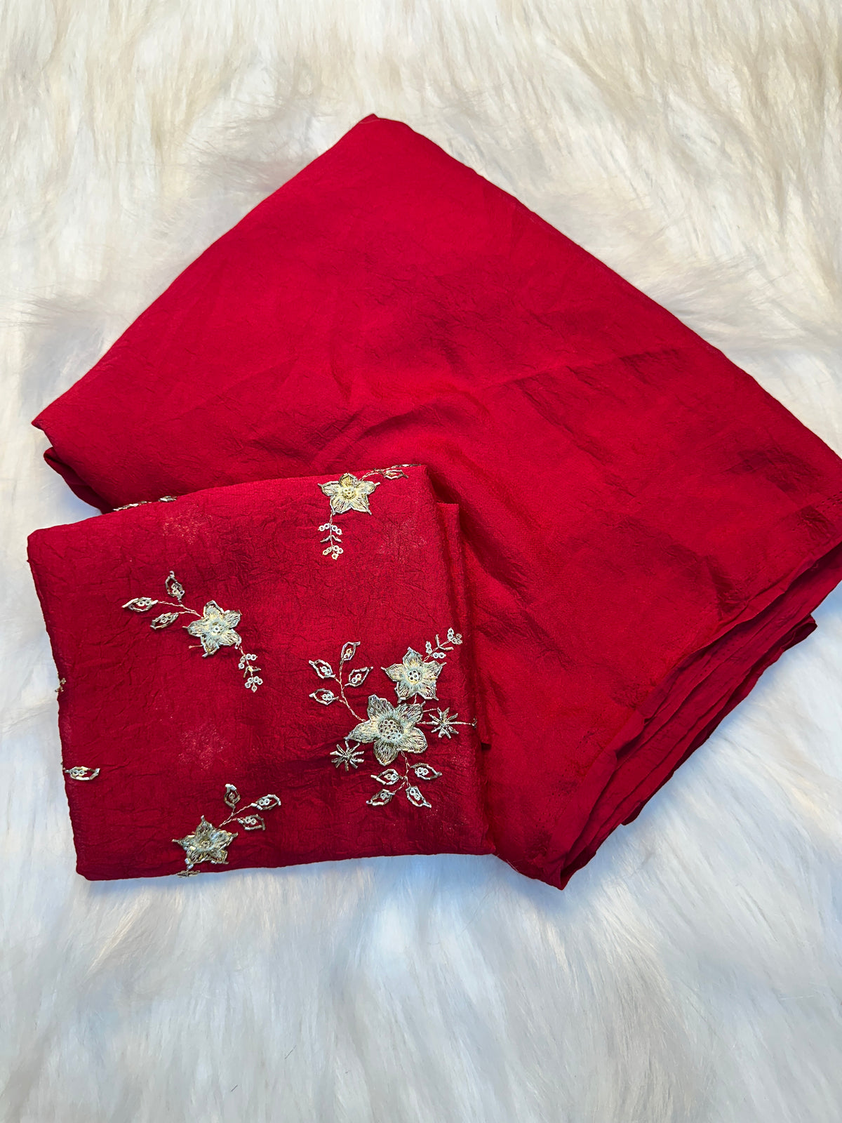 Opulent Festive Wear Rangoli Crush Silk Fancy Designer Saree With Heavy Beeds Work Blouse