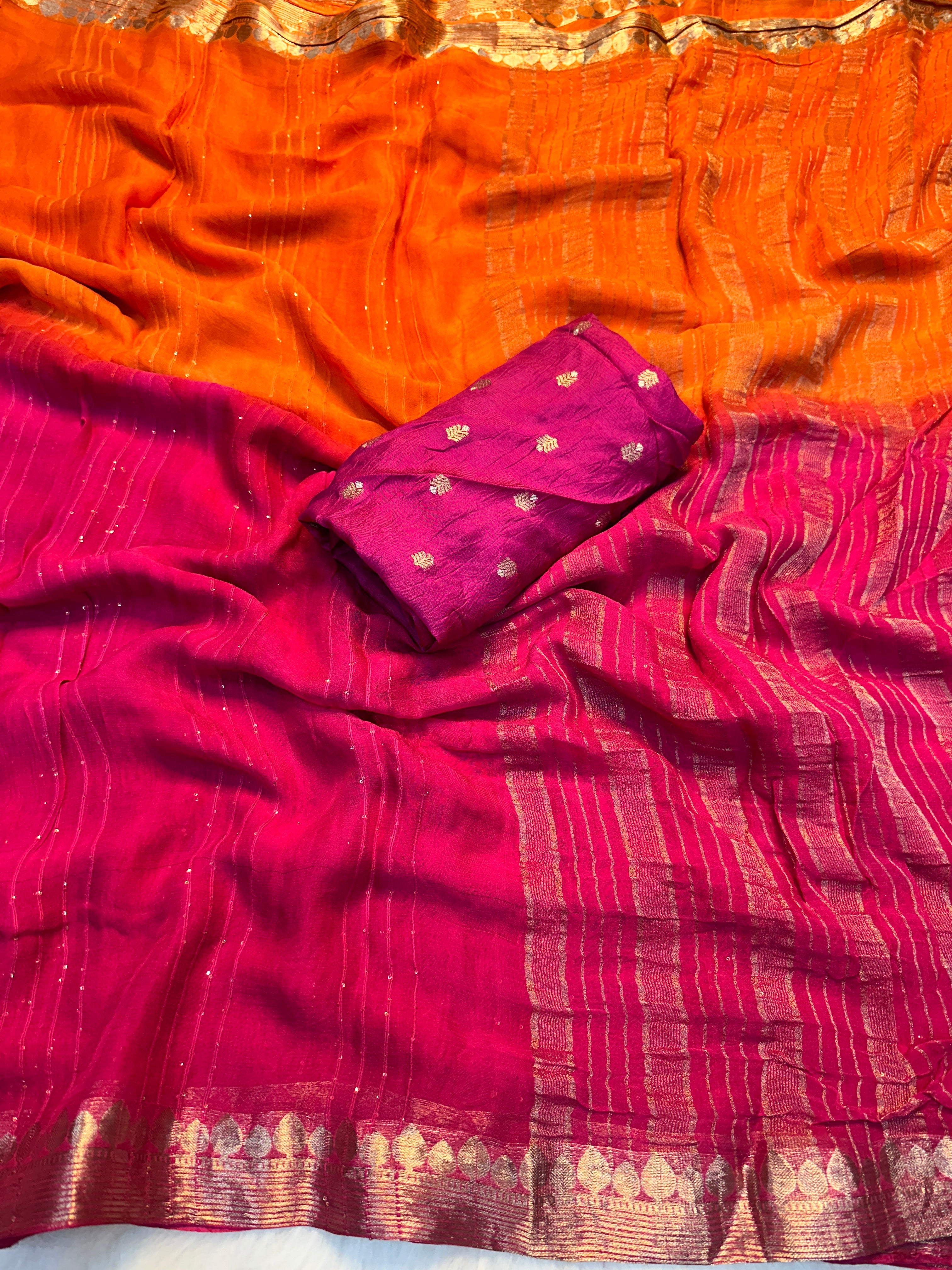 Exuberant Party Wear Pure Soft Viscose Silk Jacquard Work Border Saree With Matching Blouse