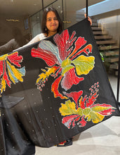 Load image into Gallery viewer, Magnetic Party Wear Pure Silk Mirror Work Designer Saree With Blouse Piece
