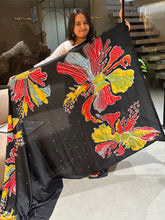 Load image into Gallery viewer, Magnetic Party Wear Pure Silk Mirror Work Designer Saree With Blouse Piece
