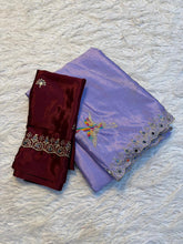 Load image into Gallery viewer, Amazing Wedding Wear Soft Rangoli Silk Embroidery n Mirror Work Fancy Designer Saree With Contrast Blouse
