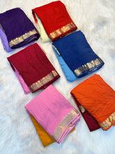 Load image into Gallery viewer, Groovy Festive Wear Pure Viscose Silk Jacquard Weaving Work Fancy Designer Saree With Blouse Piece
