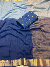 Load image into Gallery viewer, Groovy Festive Wear Pure Viscose Silk Jacquard Weaving Work Fancy Designer Saree With Blouse Piece
