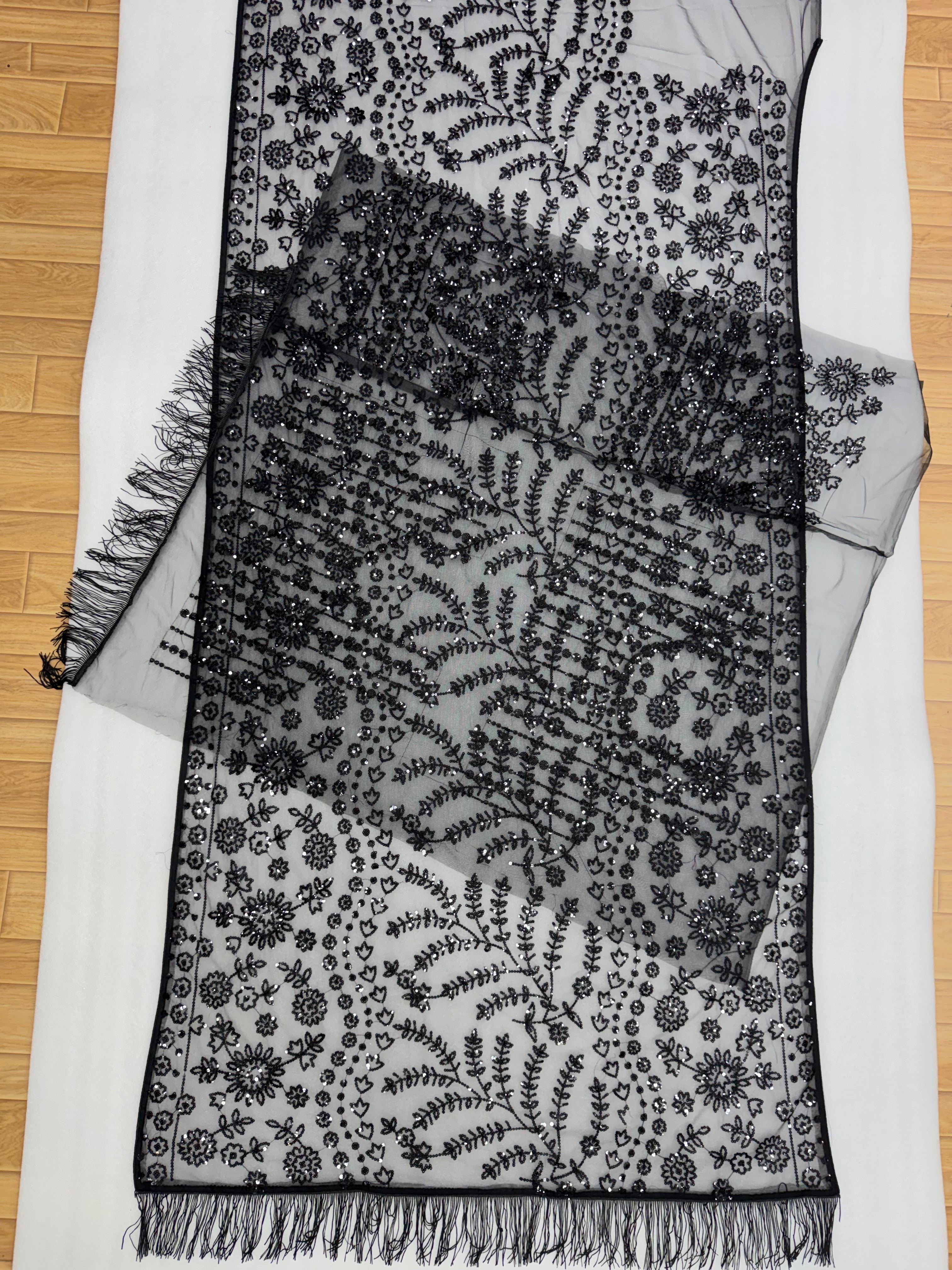 Splendorous Festive Wear Net Heavy Embroidery Work Fancy Saree With Blouse Piece