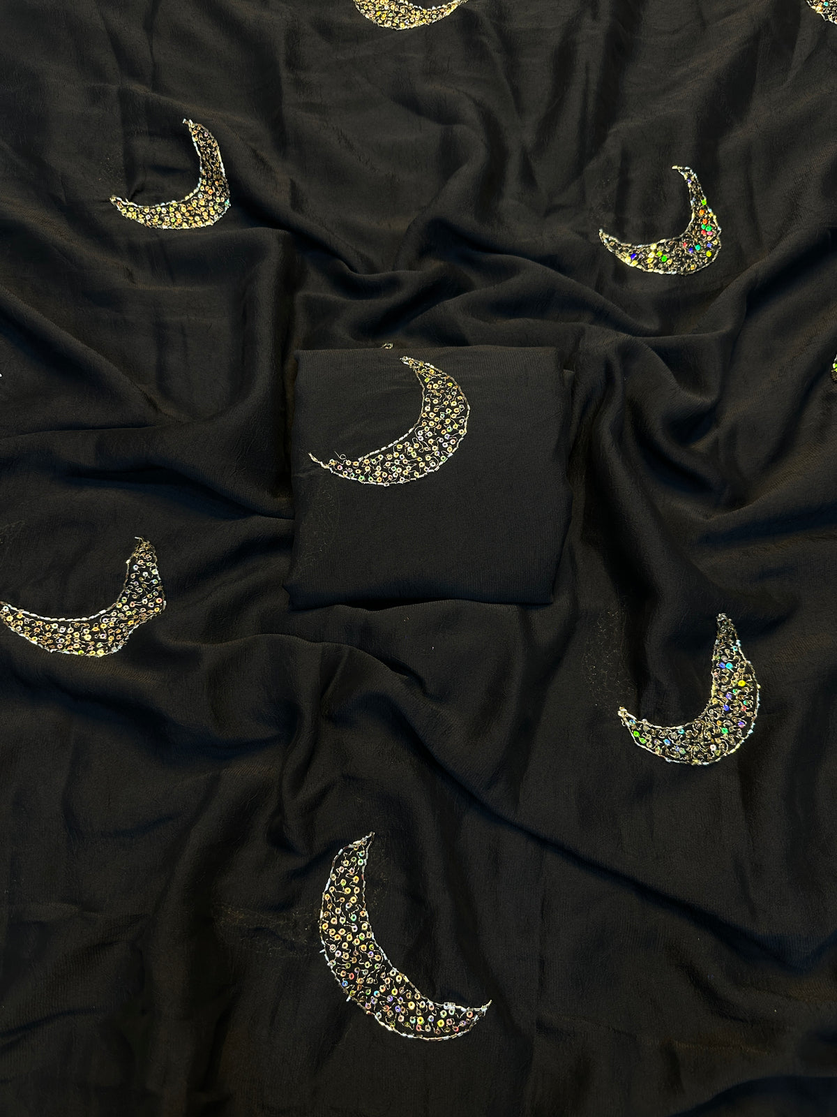 Heritage Function Wear Rangoli Silk Sequence n Handwork Fancy Saree With Matching Blouse Piece
