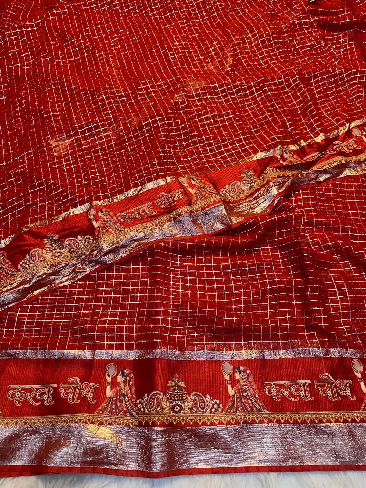 Delightful Function Wear Viscose Georgette Print Design Satin Border Fancy Saree With Blouse Piece