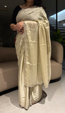 Load image into Gallery viewer, Adorning Party Wear Rangoli Silk Embriodery n Mirror Work Border Designer Saree With Unstitched Blouse
