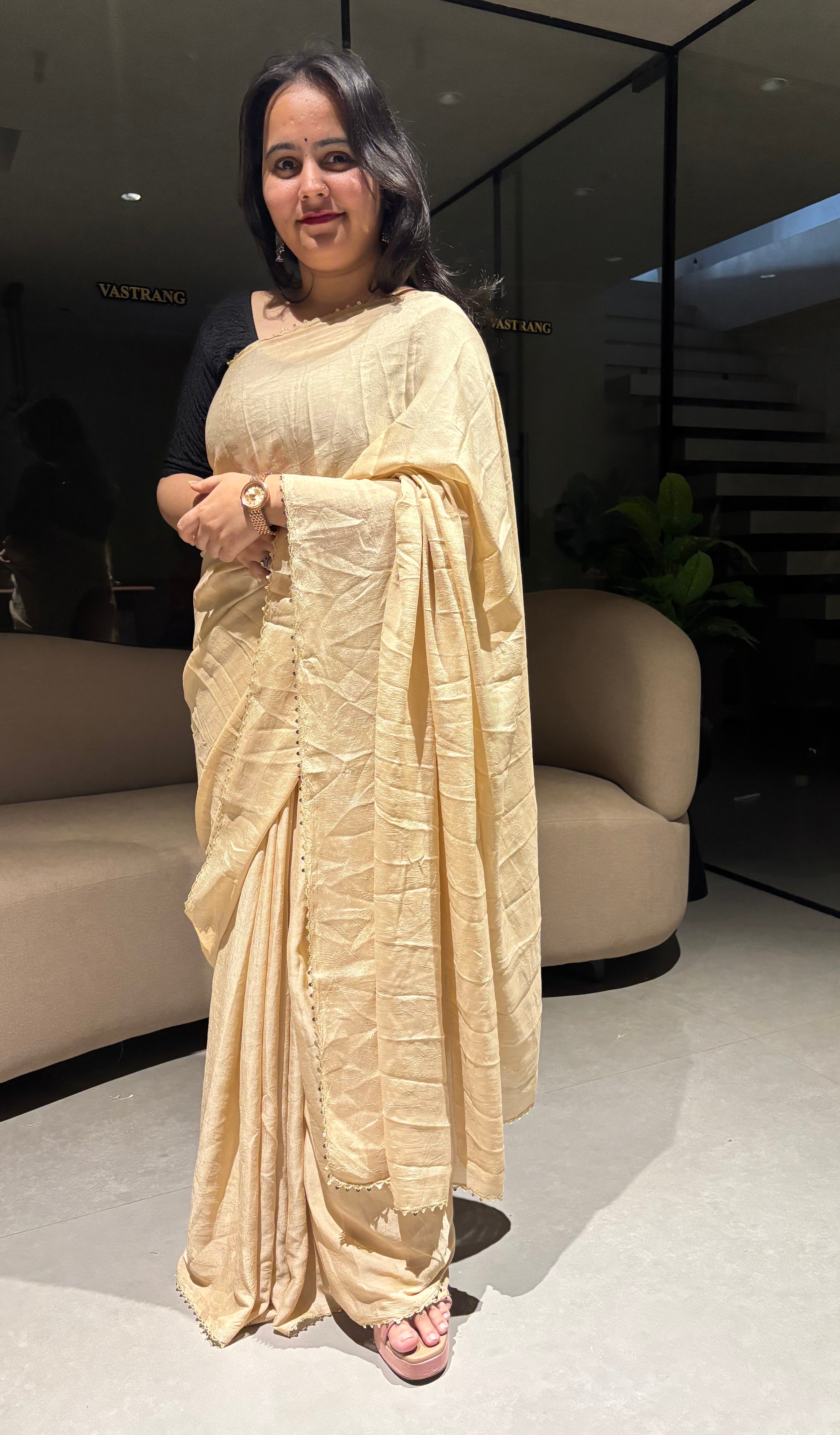 Adorning Festive Wear Silk Unique Lace Design Fancy Saree With Blouse Piece