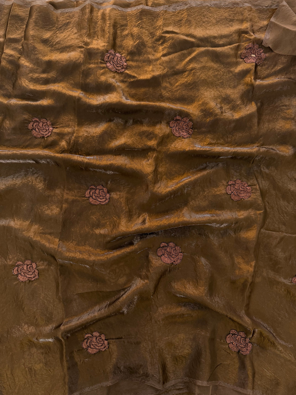 Heritage Function Wear Silk Embroidery Thread n Beads Work Fancy Saree With Blouse Piece