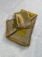 Load image into Gallery viewer, Glorious Party Wear Banarasi Tissue Silk Jacquard n Lace Work Fancy Designer Saree
