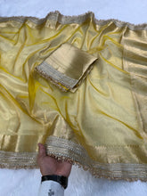 Load image into Gallery viewer, Glorious Party Wear Banarasi Tissue Silk Jacquard n Lace Work Fancy Designer Saree
