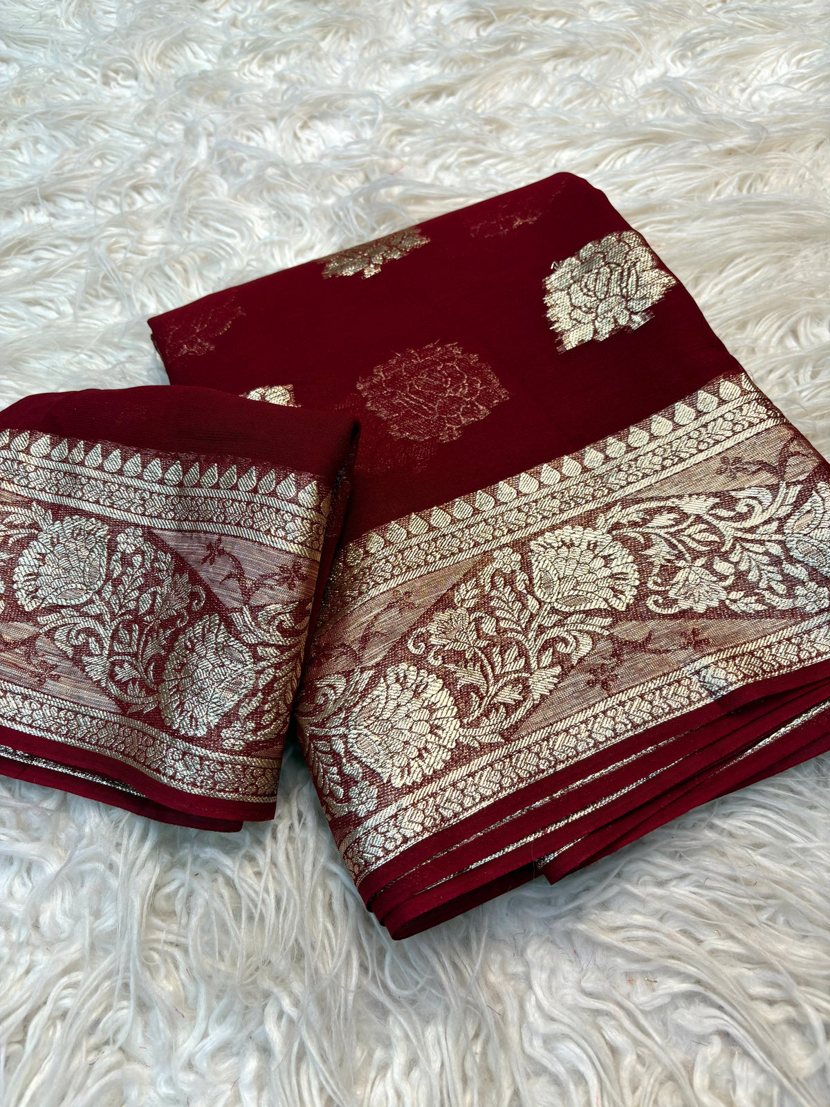 Blissful Party Wear Pure Viscose Georgette Fabric Jacquard Zari Work Fancy Designer Saree For Women