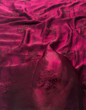 Load image into Gallery viewer, Prettiest Wedding Wear Silk Embroidery Thread n Beads Work Designer Saree With Blouse Piece
