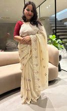 Load image into Gallery viewer, Gratifying Function Wear Silk Emboridery Work Fancy Designer Saree With Blouse Piece
