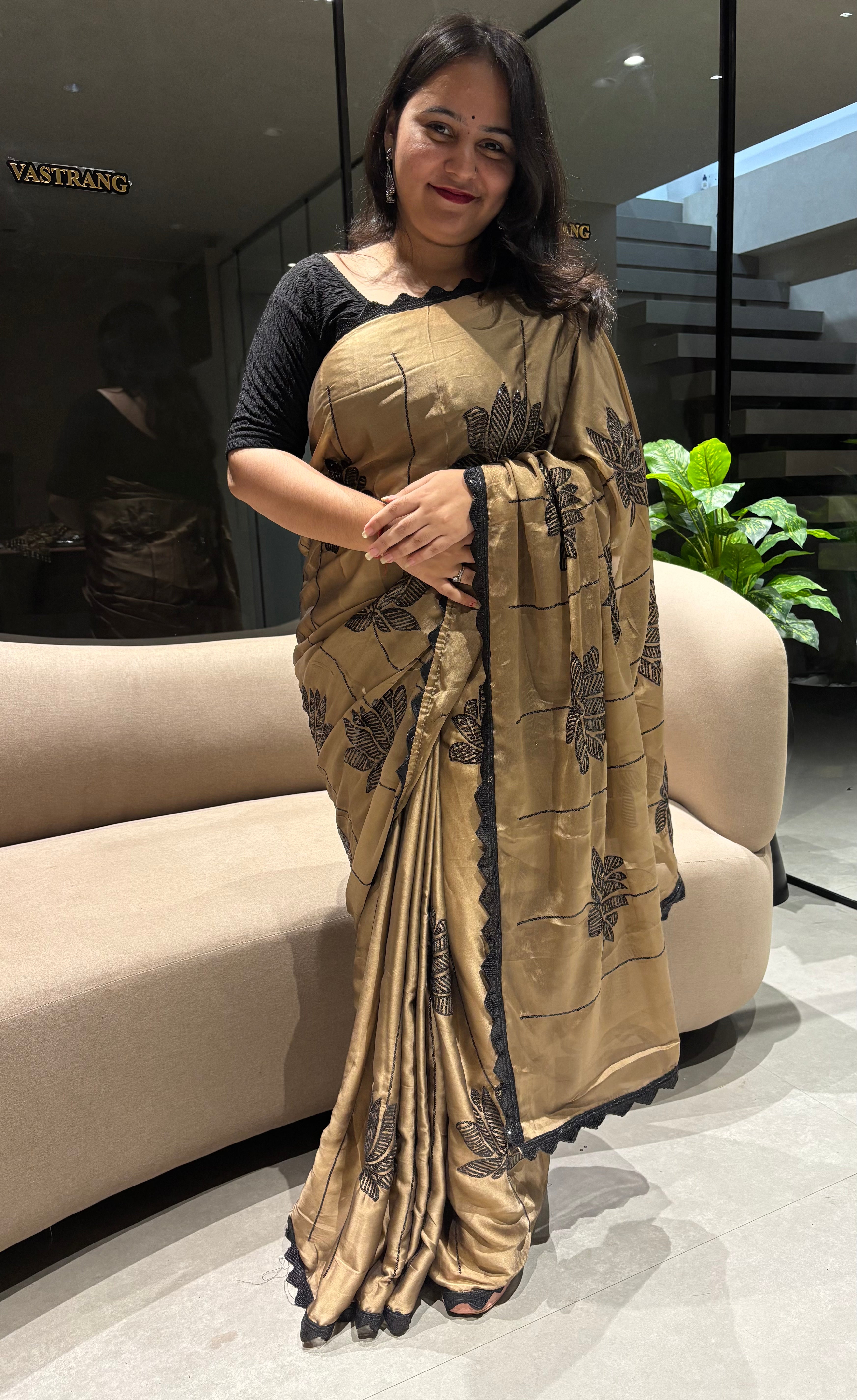 Luxuriant Party Wear Rangoli Silk Embroidery Work Lace Designer Saree With Blouse Piece