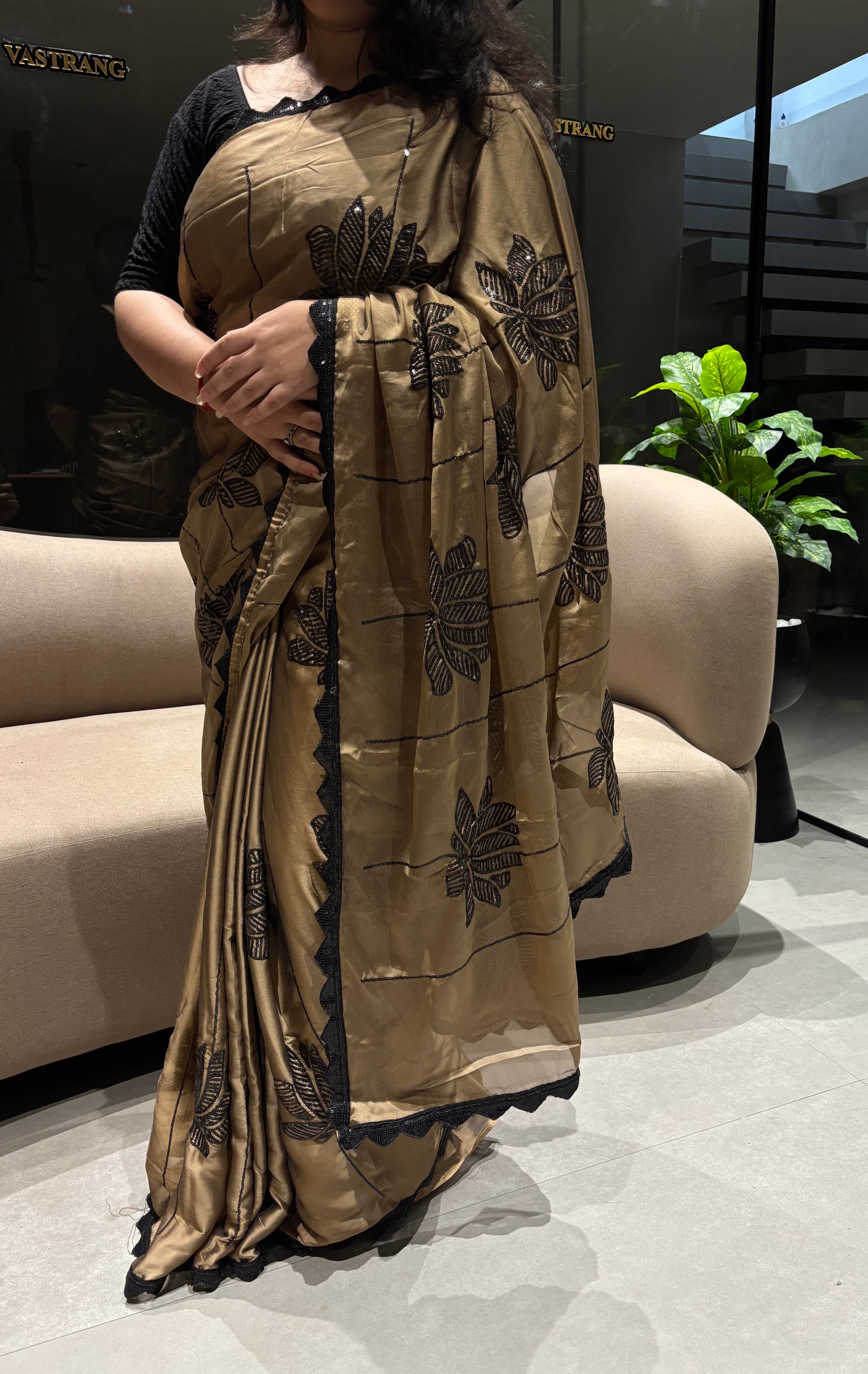 Luxuriant Party Wear Rangoli Silk Embroidery Work Lace Designer Saree With Blouse Piece