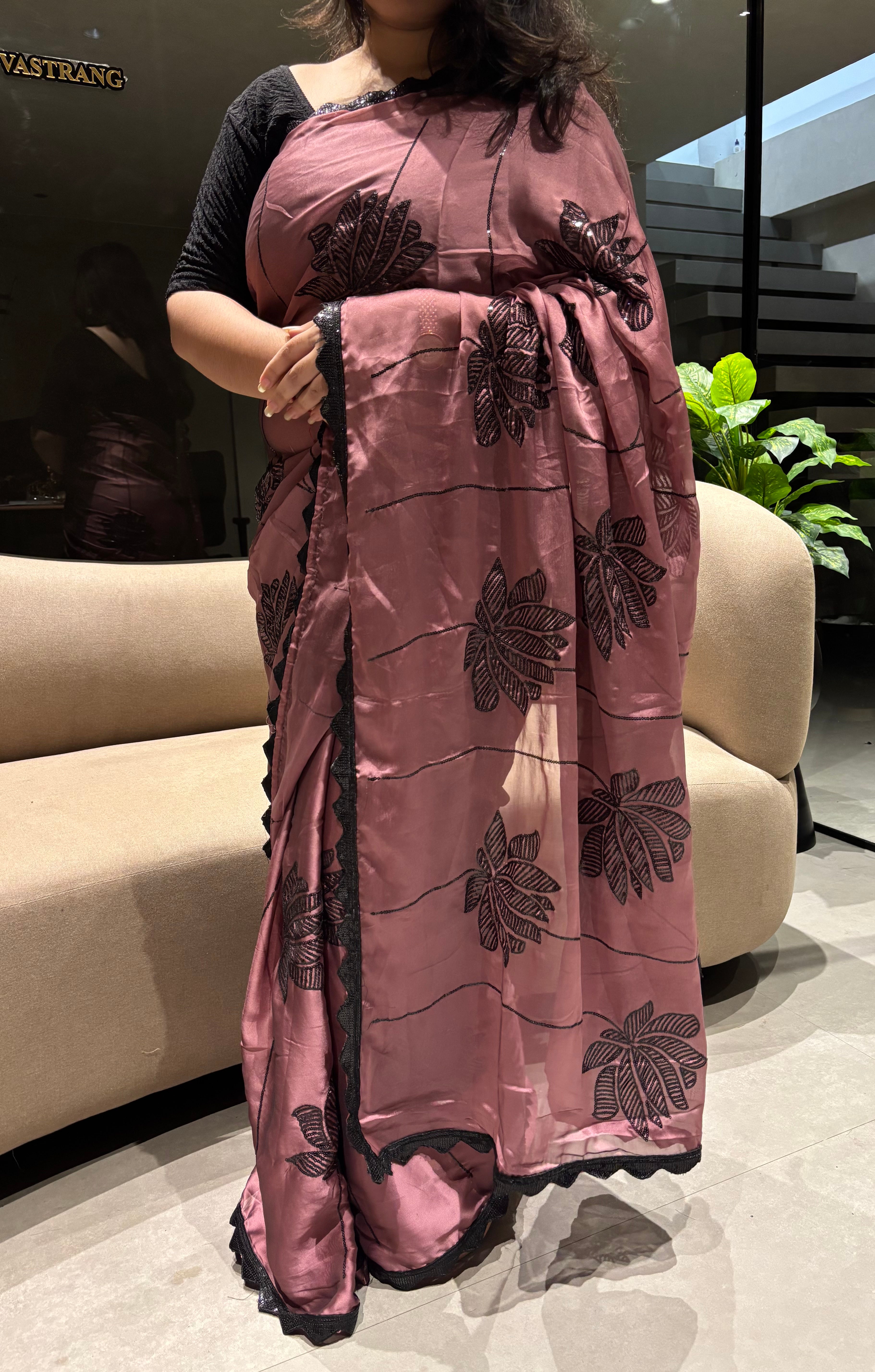 Luxuriant Party Wear Rangoli Silk Embroidery Work Lace Designer Saree With Blouse Piece