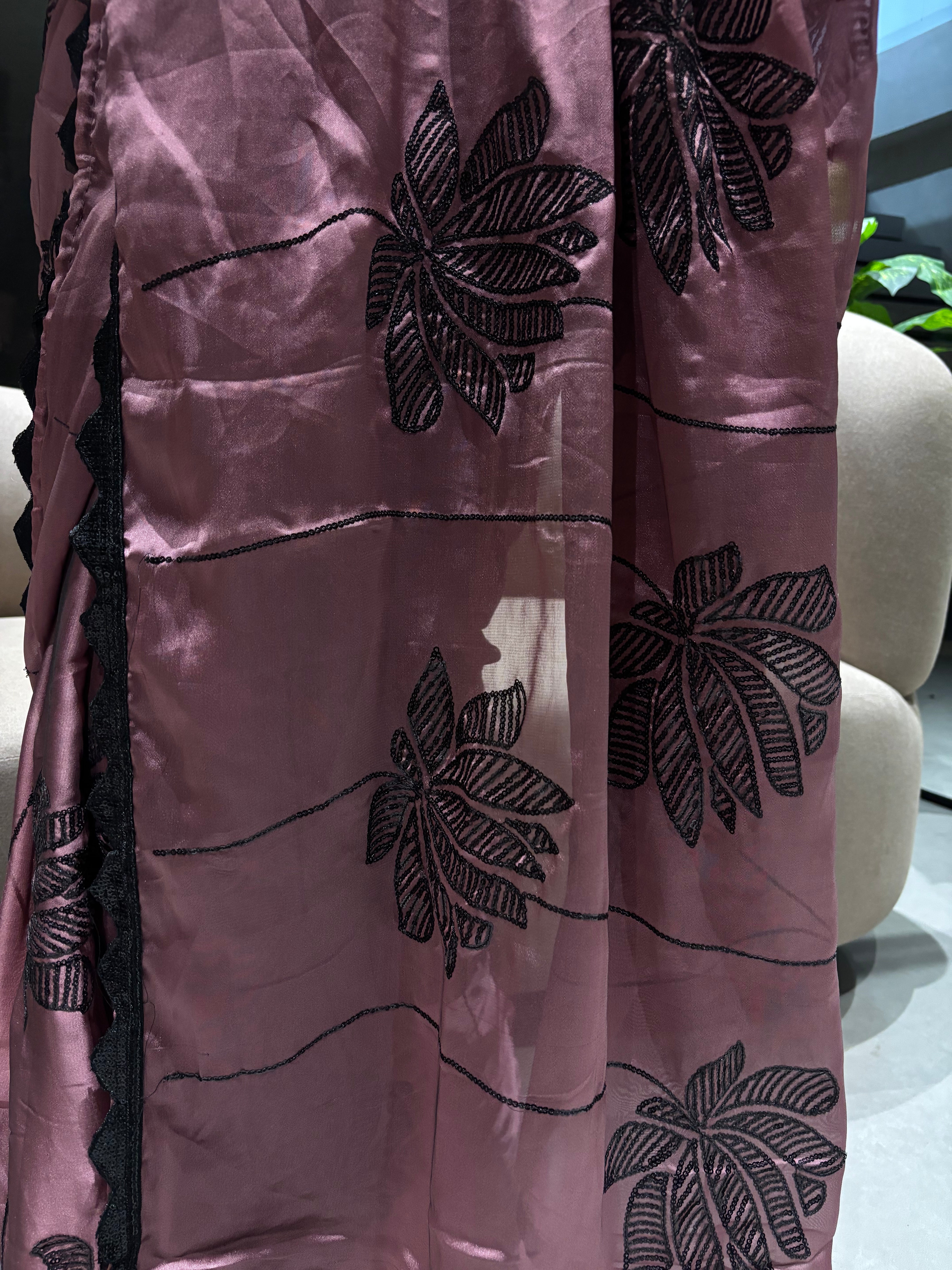 Luxuriant Party Wear Rangoli Silk Embroidery Work Lace Designer Saree With Blouse Piece