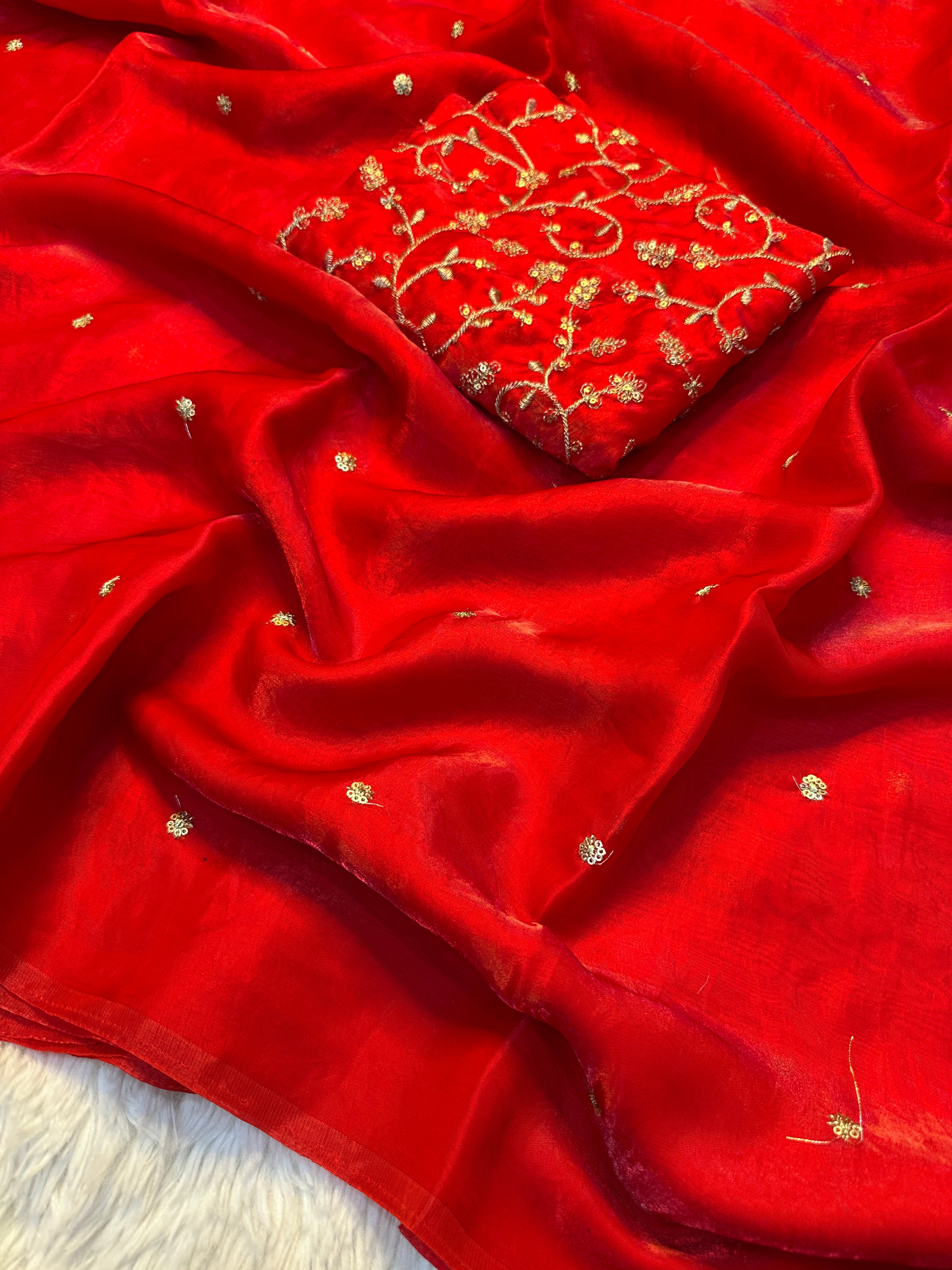Divine Function Wear Silk Heavy Sequence Work Fancy Saree With Blissful Blouse Piece