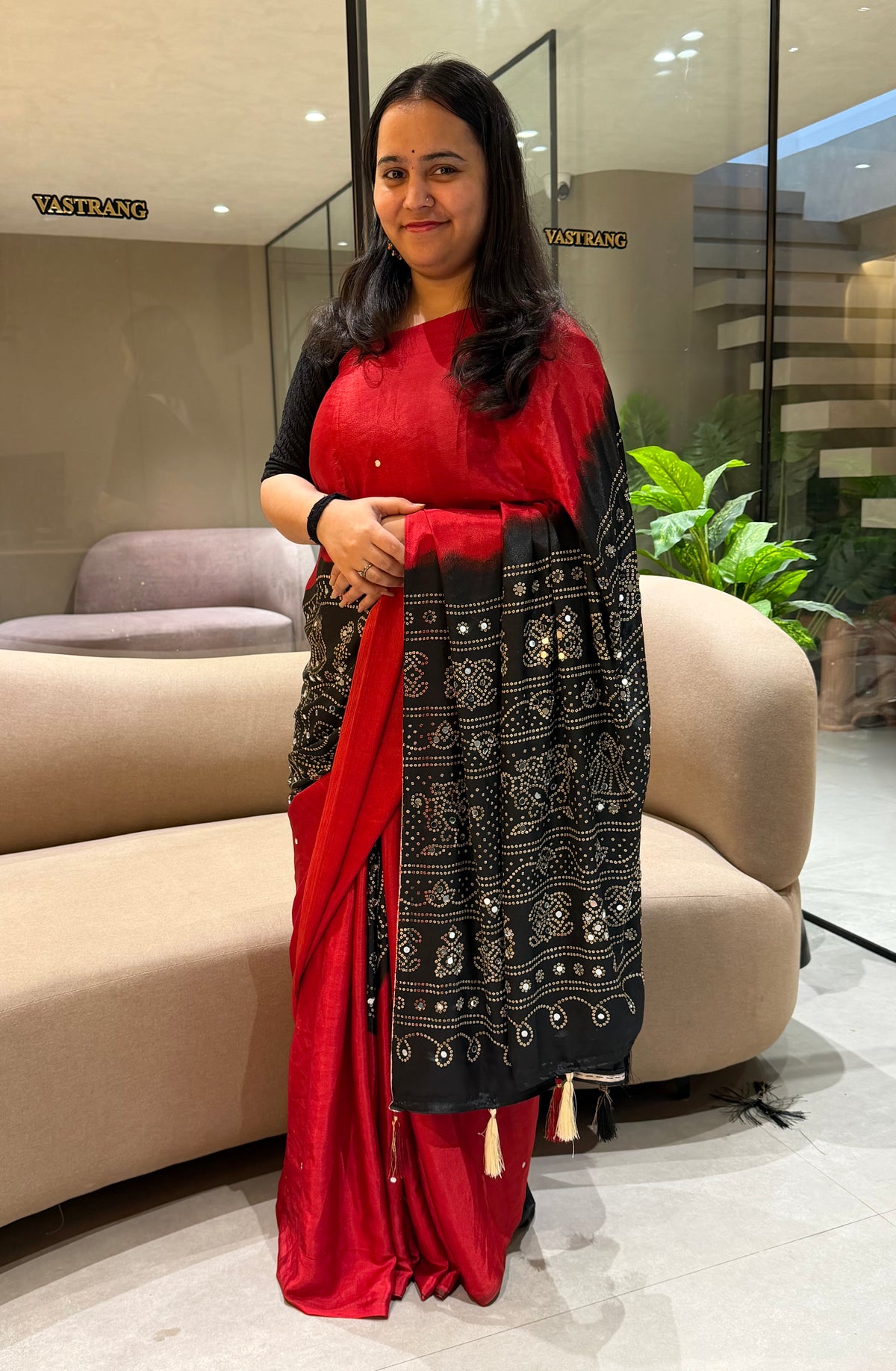 Effervescent Festive Wear Crape Silk Ajrak Printed Rich Pallu Fancy Saree With Blouse Piece