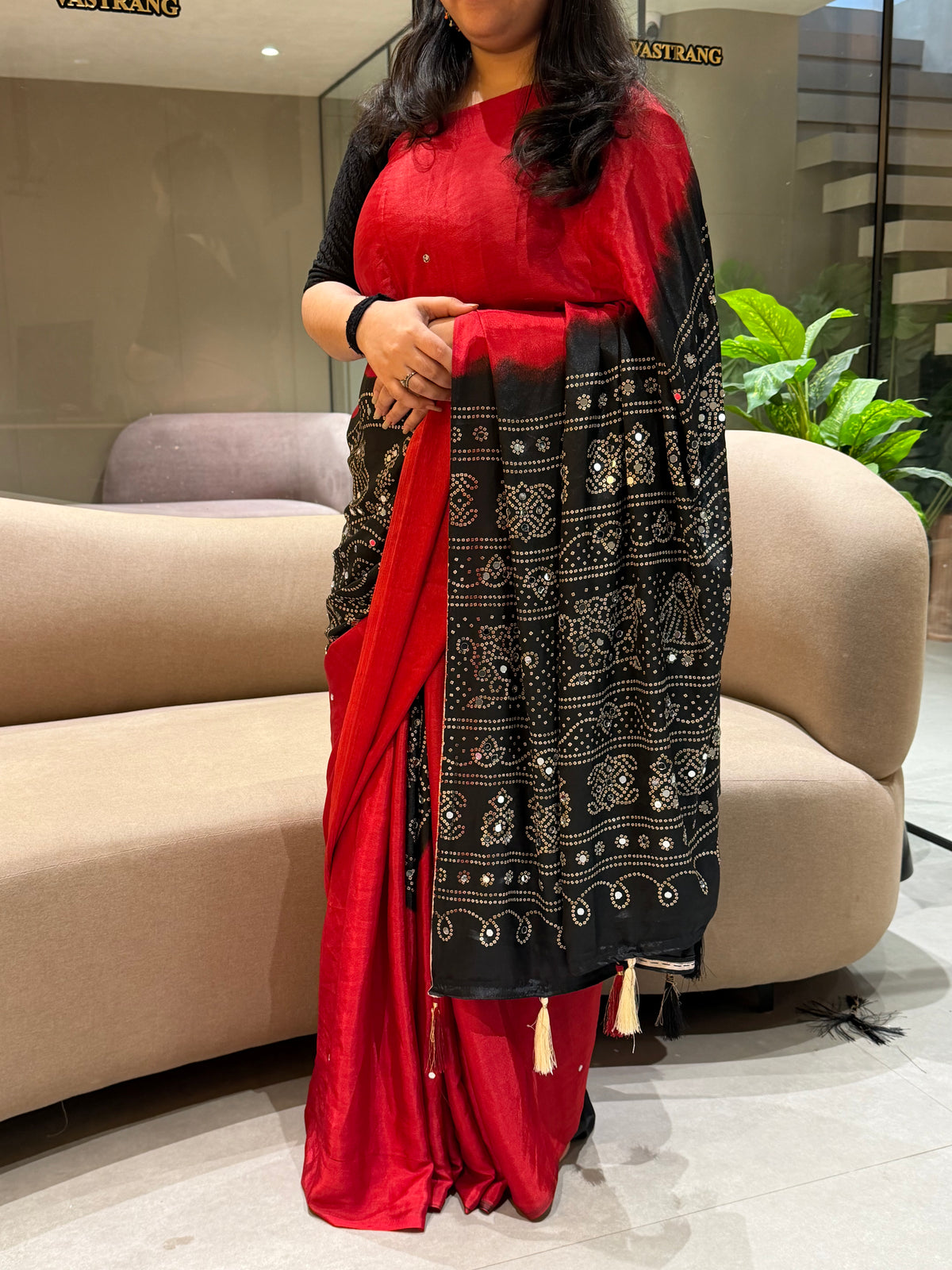 Effervescent Festive Wear Crape Silk Ajrak Printed Rich Pallu Fancy Saree With Blouse Piece