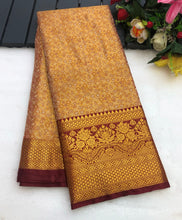 Load image into Gallery viewer, New Wedding Wear Kanjiviram Silk Pure Zari Weaving with Beautiful Meena Weaving Designer Saree
