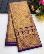 Load image into Gallery viewer, New Wedding Wear Kanjiviram Silk Pure Zari Weaving with Beautiful Meena Weaving Designer Saree

