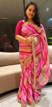 Load image into Gallery viewer, Redolent Function Wear Kota Doriya Embroidery Work Designer Saree With Blouse Piece
