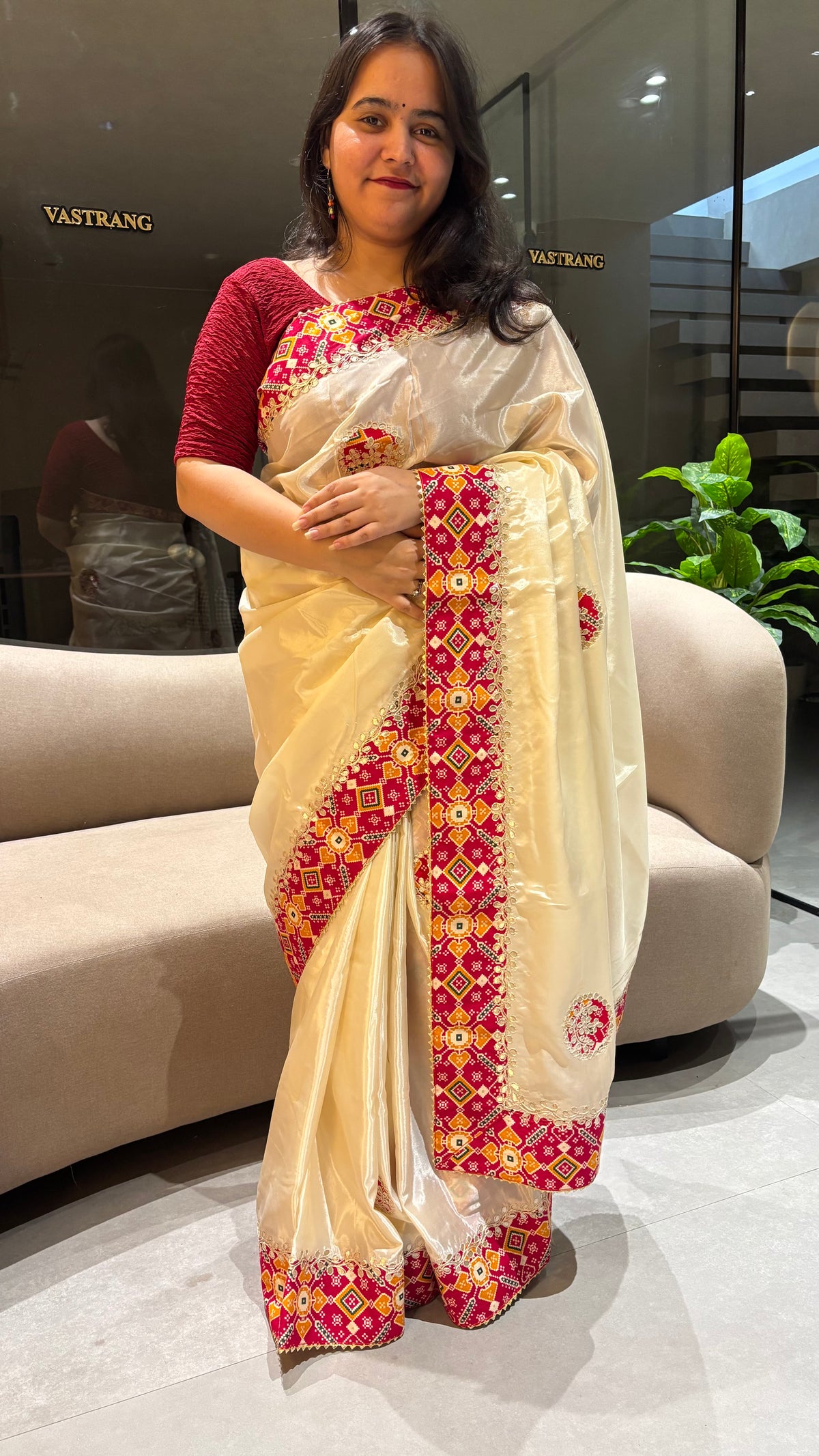 Blossom Festive Wear Soft Silk Gotapatti Work Designer Saree With Blouse Piece