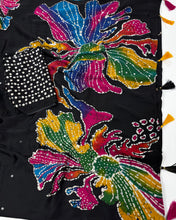 Load image into Gallery viewer, Blissful Party Wear Pure Silk Mirror Work Designer Saree With Blouse Piece
