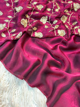 Load image into Gallery viewer, Mellifluous Party Wear Silk Designer Saree With Beads Heavy Work Blouse Piece
