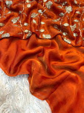 Load image into Gallery viewer, Mellifluous Party Wear Silk Designer Saree With Beads Heavy Work Blouse Piece
