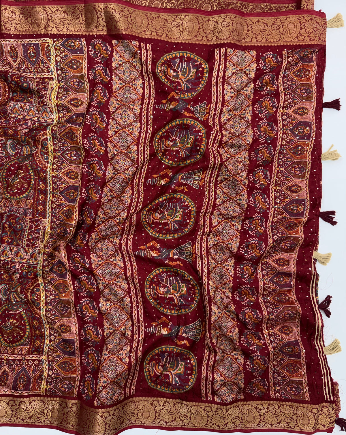 Divine Festive Wear Soft Silk Sequence Work Jacquard Border Designer Saree With Blissful Blouse Piece