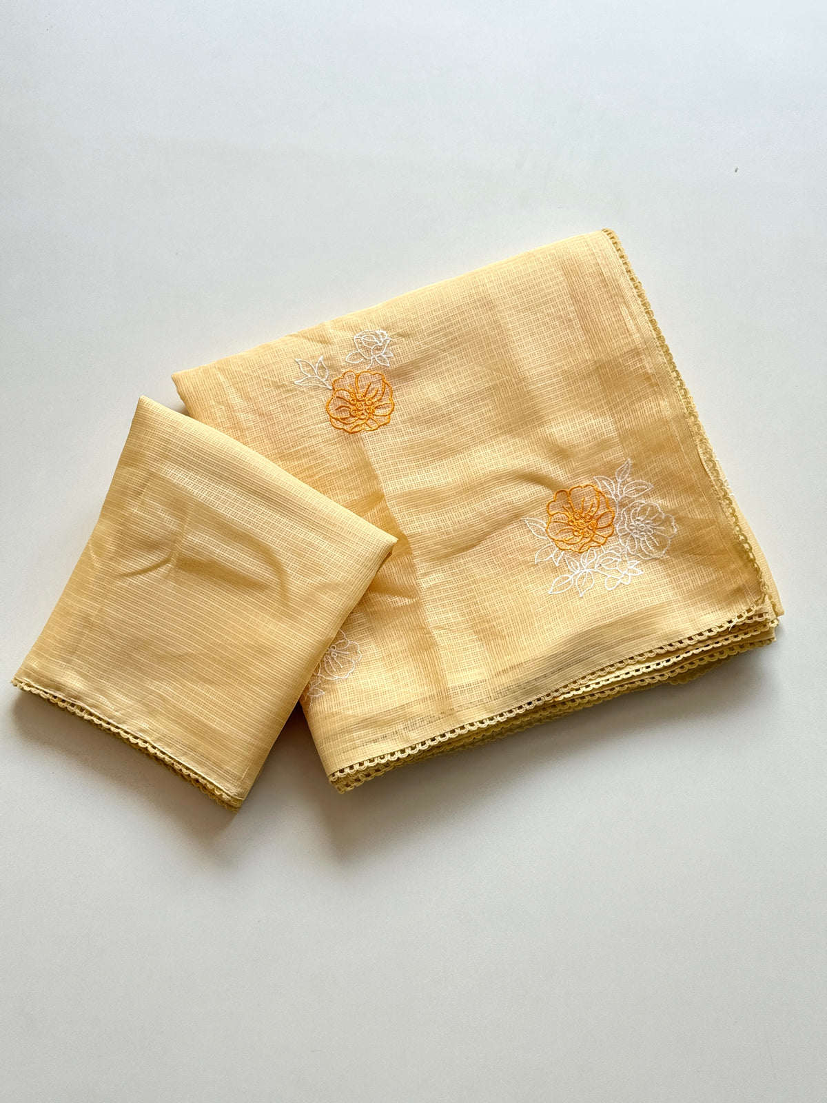 Incomparable Party Wear Kota Doriya Embroidery n Thread Work Fancy Saree With Blouse Piece