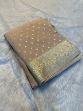 Load image into Gallery viewer, Gorgeous Festive Wear Viscose Georgette Jacquard Zari Weaving Work Fancy Designer Saree
