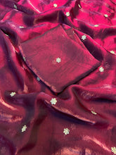 Load image into Gallery viewer, Admirable Party Wear Space Silk Fabric Sequence Emboridery Work Fancy Designer Saree With Blouse
