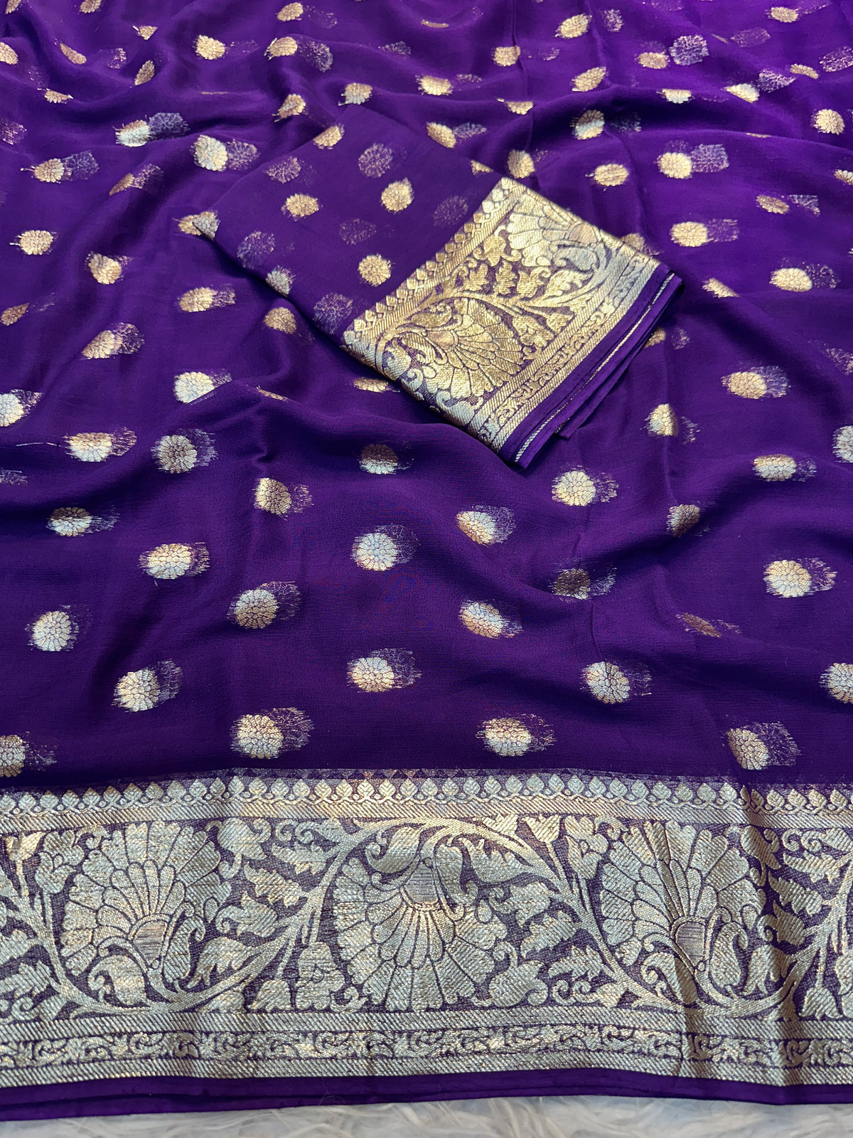 Elegance Party Wear Viscose Georgette Jacquard Zari Weaving Work Fancy Designer Saree