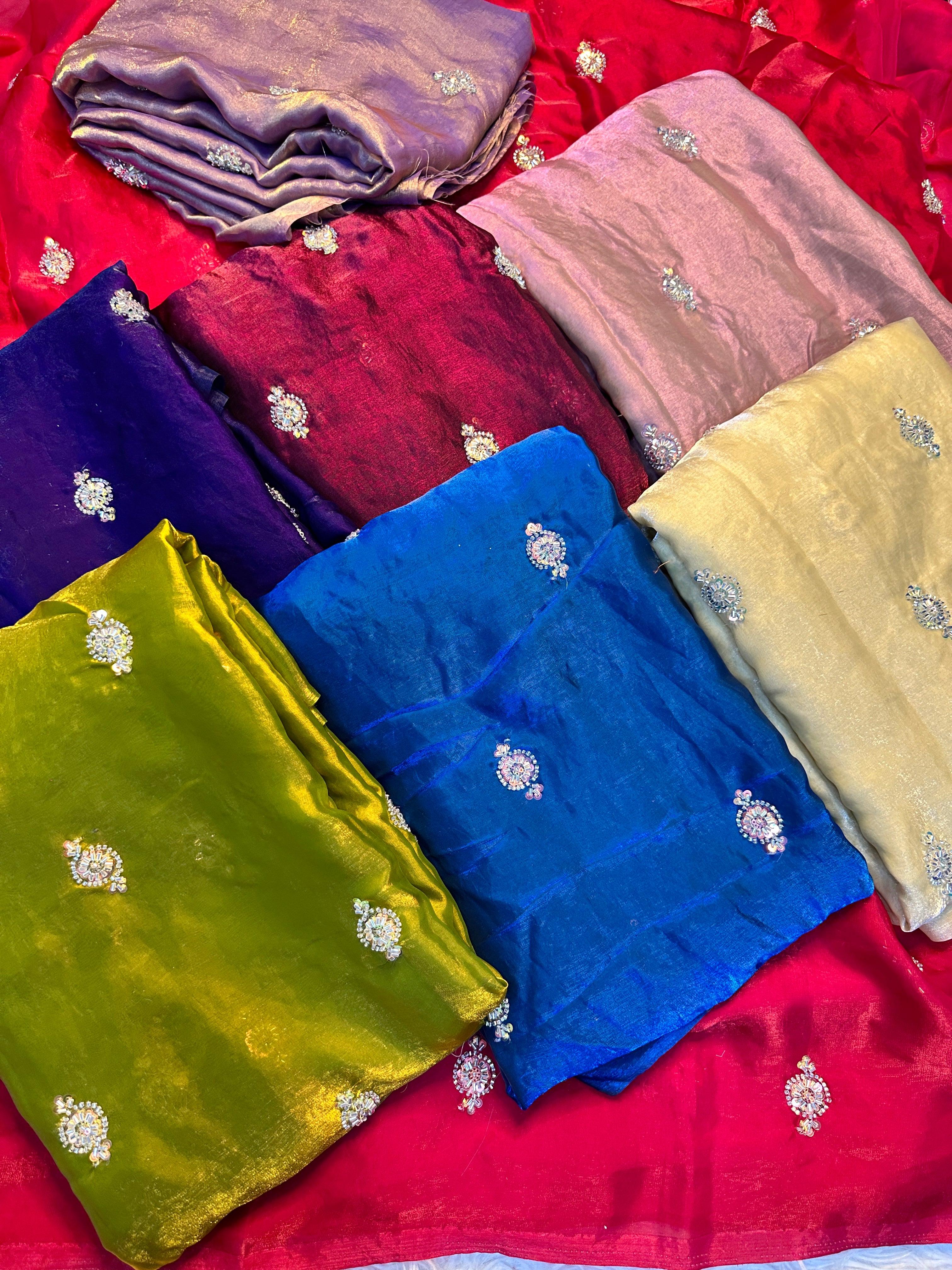 Enticing Festive Wear Soft Crush Silk Embroidery Work Fancy Saree With Blouse Piece