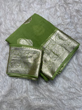 Load image into Gallery viewer, Adorning Festive Wear Georgette Jacquard Weaving Work Fancy Saree With Blouse Piece
